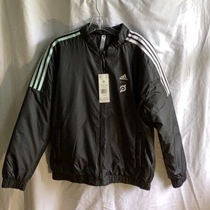 NWT women’s Peloton Adidas bomber jacket. Size medium.